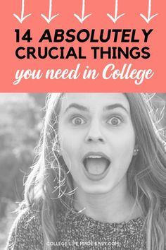 14 things for college every freshman student should DEFINITELY bring. These are school and dorm life essentials you won't want to leave at home when it comes to your first year at school! Click to see what they are to avoid forgetting something important! #college #collegelife #collegestudent #student #studentlife #backtoschool #dorm #dormlife #student #freshman #collegetips #essentials Things For College, Positive Home Decor, Girl College Dorms, Freshman Advice, College Mom, College Checklist