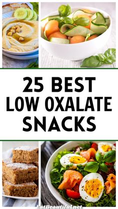 25+ Best Low Oxalate SNACKS provides easy foods that are truly healthy and low or medium oxalate that you can grab at home -- real food! I eat this way everyday and have found such a rhythm that I'm excited to share what I eat. | free PDF | printable Best Veggies To Eat, Easy Foods, Low Histamine Diet, Real Foods, Snacks Easy