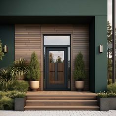 House Outside Colour, House Outside Colour Combination, Modern House Colors, Outside House Colors, House Outside, Boost Curb Appeal, Exterior Color Palette, Exterior House Colors Combinations, Green Facade