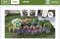 an image of a flower garden on the web page