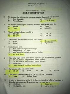 Hair School Cosmetology Tips, Texas Cosmetology State Board Exam, Cosmetology Cheat Sheet, Types Of Hair Color Techniques