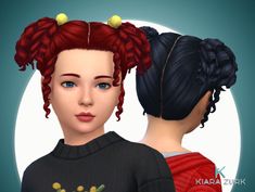 two women with red hair are facing each other