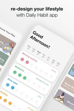 the daily habit app is designed to help you plan your day and stay fit longer