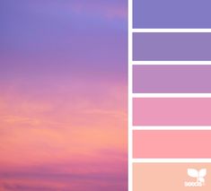 the sky is pink, purple and yellow