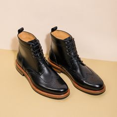 Nolan Brogue Boots – Beckett Simonon Exotic Shoes, Horse Shelter, Brogue Boots, Fashion Suits For Men, Elegant Man, Designer Boots, Dr. Martens Boots, Shoes Men, Full Grain Leather