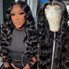 Hair Material: 100% Virgin Human Hair, 10A Grade, No Really Shedding, No Tangle, No Bad Smell. HairColor: Natural Black Color WigDensity: 150% -200% DensityLength: 10 inch - 32 inch are availableWig Cap Size/ Circumference: 22.5 inches(54-58 cm)Texture: Loose Wave Hair, Natural Hairline, Soft, Comb Easily, Can Re-style and Color well.Lace Net: 13x4 Inch Swiss lace, HD Invisible Lace, Pre-plucked with Baby Hair, Natural HairlinePack: 1 Piece Loose Wave 13x4 Real HD Lace Front Wig Invisible Lace, Hair Natural