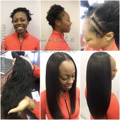 Downtown Makeup, Natural Hair Sew In, Weave With Leave Out, Diva Hairstyles, Closure Install, Messy Wedding, Natural Sew In