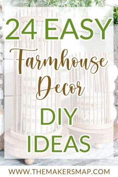 Home Decor Handmade Ideas, Easy Farmhouse Diy Projects, Diy Farmhouse Bedroom Decor, Diy Rustic Home Decor Living Room, French Country Crafts Diy, Rustic Diy Farmhouse Decor Ideas, Handmade Decorations For Home, Diy Farmhouse Home Decor, Easy Farmhouse Crafts