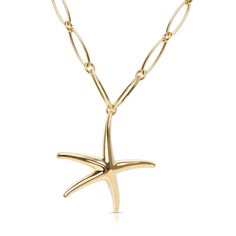 Tiffany & Co. Elsa Peretti Star Fish Necklace In 18k Gold Tiffany &Amp; Co. Elsa Peretti Necklace, Gold Tiffany, Fish Necklace, Starfish Necklace, Star Fish, Elsa Peretti, Tiffany & Co., Starfish, Womens Jewelry Necklace