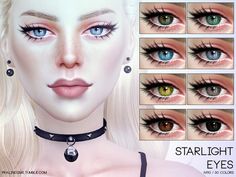 the starlight eyes are all different colors