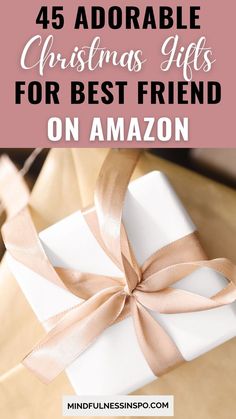 45 adorable Christmas gifts for best friend on Amazon in the gift guide on mindfulnessinspo.com Secret Santa Ideas For Friends, Christmas Gifts For Best Friend Girl Diy, Things To Get Your Friends, Christmas Gift For Best Friend Woman, Cute Christmas Gifts For Best Friends, Best Friend Gifts For Christmas, Christmas Present For Best Friend, Gifts For Girl Friends, Best Froend Christmas Gifts