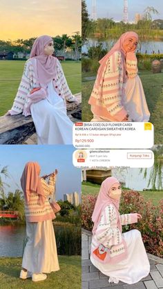 Cardigan With Skirt Outfit, Cardigan Skirt Outfit, Cardigan Outfit Hijab, Model Hijab, Outfit Cardigan, Modern Hijab Fashion, Muslim Outfits Casual, Racun Shopee, Muslim Fashion Hijab Outfits