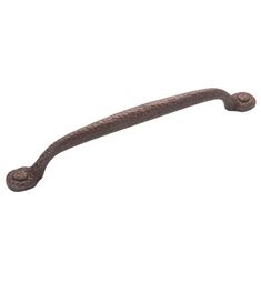 an old iron handle on a white background