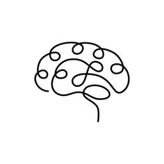 Download this royalty-free vector featuring a minimalist, hand-drawn brain silhouette. Perfect for logo design and other creative projects. Discover millions more vectors, icons, and clipart on Vecteezy! Psych Tattoo Ideas, Easy Brain Sketch, Brain Outline Drawing, Brain Doodle Easy, Cute Brain Drawing, Easy Brain Drawing, Brain Sketch Simple, Brain Tattoo Ideas, Psychology Icon