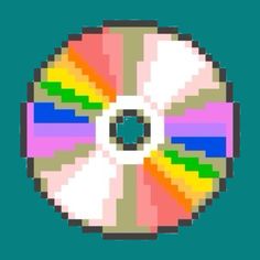 an old - school pixel art style cd cover