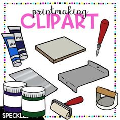 Class Worksheets, Color Clipart, Art Printmaking, Word Walls, Clip Art Png, Art Supply, Art Png, Word Wall, Downloadable Art