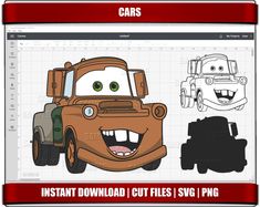 Printable Cars, Make Birthday Invitations, Auto Cartoon, Cars Cartoon, Lighting Mcqueen, Tow Mater, Cartoon Cars, Fried Green, Totem Pole