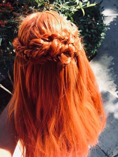 Braided Red Hair Aesthetic, Hair Ideas