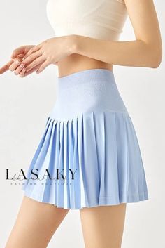 Lasaky - UV-Protective Pleated Tennis Skort for Women featuring Netted Design Gym Skirt, Sheer Mesh Bodycon Dress, Aesthetic Wear, Skirt Tennis, Skirt Diy, Dress With Corset, Pleated Tennis Skirt, Diy Skirt, Tennis Skort