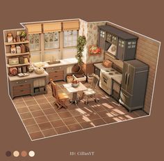 an image of a kitchen setting in 3d