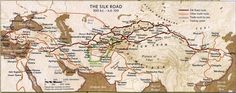 a map with the names of major roads in india and pakistan, as well as other countries