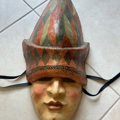 Made By Alberto Sarria . An Artist Who Owns His Shop And Sell This One Of A Kind Mask In His Boutique In Venice Orange Cream, Mask Making, Home Wall Decor, An Artist, The Artist, Venice, Mask, Wall Decor, Boutique