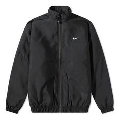 Nike NRG Satin Bomber Jacket DN1266-011 (Men's/Casual/Solid Color) Nike Track Jacket With Ribbed Cuffs For Fall, Nike Urban Track Jacket For Fall, Nike Sportswear Outerwear With Pockets, Nike Streetwear Outerwear With Ribbed Cuffs, Nike Casual Long Sleeve Sport Coat, Casual Nike Sport Coat With Long Sleeves, Nike Fall Sport Coat, Nike Sport Coat For Fall, Classic Sport Coat For Fall Sports