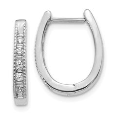 14k White Gold Real Diamond Oval Hinged Hoop Earrings EM5368-025-WA Oval Diamond Earring, Holiday Novels, Gold Diamond Hoop Earrings, Hoop Earrings Style, Nature Earrings, Diamond Hoop Earrings, Women Diamond, White Earrings, Hoop Earrings Small