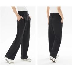 Discover Comfort and Style Embrace a blend of comfort and style with our Essential Wide Leg Casual Pants for Women, perfect for the dynamic pace of modern life. Crafted for the fashion-forward woman, these trousers are a versatile staple for any wardrobe. Their sleek, wide-leg design ensures a flattering look that transitions effortlessly from casual outings to relaxed work environments. Product Features Designed with your comfort and style in mind, these pants feature a mid-rise elastic waistba Black Breathable Full-length Pants, Black Wide Leg Full-length Pants With Relaxed Fit, Black 4-way Stretch Wide-leg Pants, Versatile Black Wide Leg Pants With 4-way Stretch, Black Non-stretch Cotton Wide Leg Pants, Casual Wide Leg Pants, Formal Shoes For Men, Outerwear Coats, Modern Life