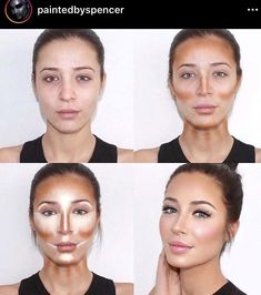 Teknik Makeup, How To Contour Your Face, Makeup Contouring, Makeup Cantik, Mekap Mata, Makeup Tip, Smink Inspiration, Beauty Make-up, Makijaż Smokey Eye