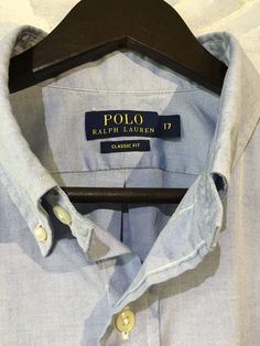 "Polo Ralph Lauren Shirt Light Blue Mens Shirt Button Up Long Sleeve Shirt Large Size Dress Shirt Light Blue Cotton Shirt Label size: 17 Measurements: (lying flat) Length - 31,8\" / 81 cm Shoulders: 20\" / 51 cm Pit to pit: 25,9\" / 66 cm Sleeve: 26,3\" / 67 cm Collar: 18,1\" / 46 cm Please check measurements to insure a proper fit. Remember to allow yourself some extra room for movement. You can compare these with something from your closet that fits you well. This Shirt will come to you freshl Blue Cotton Shirt, Shirt Label, Button Up Long Sleeve, Jansport Backpack, Extra Room, Mens Shirt, Shirt Button, Ralph Lauren Shirt, Large Size Dresses