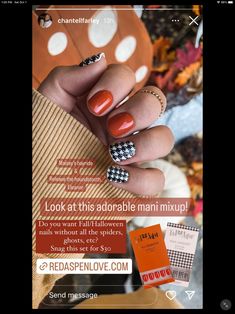 Red Aspen Halloween Nails, Red Aspen Nails Combo, Aspen Fall, Red Aspen Nails, Skin Care Masks