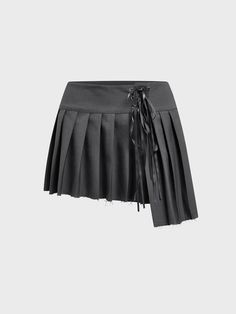 Come to Kollyy to buy Skirts at a discounted price, SPU: 48Q9SK6TAF90, Color: Deep Gray, Pattern:Plain, Dress length:Mini. Gothic Skort For Summer, Gothic Skort For Spring, Gothic Pleated Skort For Spring, Spring Gothic Pleated Skort, Spring Gothic Skort, Punk Style Pleated Summer Skirt, Punk Asymmetrical Mini Skirt For Spring, Buy Skirts, Plain Dress