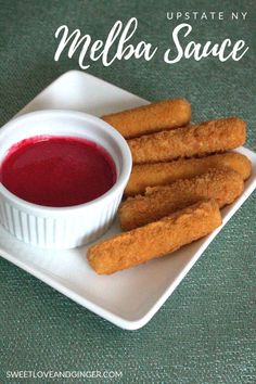 Melba Sauce and Mozzarella Sticks Sweet Love and Ginger Recipe