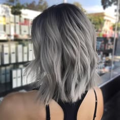 Grey Hair Color Silver, High Fashion Hair, Silver Blonde Hair, Balayage Blonde, Silver Hair Color, Silver Grey Hair, Silver Blonde, Grey Hair Color