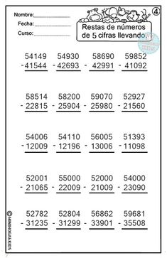 a spanish worksheet for rounding numbers