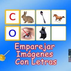 an image of animals and letters in spanish