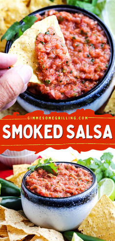 Looking for the best sauce recipe? This homemade salsa recipe has tons of flavor from tomatoes, onion, jalapeno, garlic, and seasonings. Add this to your special sauce idea! Canning Smoked Salsa, Grilled Salsa Recipe, Smoked Salsa Recipe Traeger, Smoked Salsa Recipe Canning, Smoked Salsa Recipe, Smoked Sides, Smoked Salsa, Garden Meals, Garden Salsa