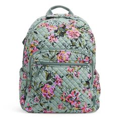 ~AUTHENTIC VERA BRADLEY~ CAMPUS BACK PACK IN THE FABULOUS ROSEY OUTLOOK PATTERN! BRAND NEW WITH TAGS ATTACHED, NEVER USED OR DISPLAYED COMES TO YOU FROM A SMOKE FREE+PET FREE+CLIMATE CONTROLLED ENVIRONMENT NOT TO WORRY! With all the size of a serious backpack and all the organization a student could need, the Campus Backpack has school covered. The main compartment features two slip pockets, two pen slips and an ID window--all the necessities are organized and secure. Side pockets are large enou Vera Bradley Mini Backpack, Sling Backpack Purse, Compact Backpack, Vera Bradley Prints, Vera Bradley Backpack Campus, Lanyard Wallet, Work Backpack, Campus Backpack, Crossbody Wallet