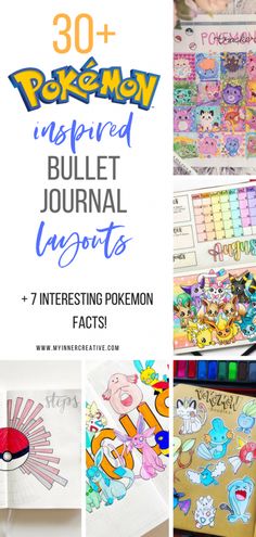 Pokemon Journal Ideas, Pokemon Journal, Pikachu Pokeball, Bullet Journal Month, Journal Layouts, Bullet Journal Cover Ideas, Bullet Planner, Bullet Journal Ideas, Journal Spreads