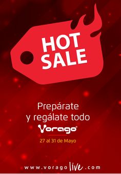 a red hot sale sign with the words, prepare y'regdale to do