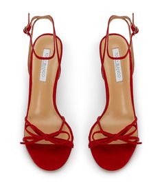 Be elegant in Lover, crafted in our trending shade of red. With dainty ankle straps and a suede leather bow, this stiletto heel exudes romance, making it the perfect match for your next date night, event or lunch with the girls. -Material: Suede leather -Sole: Rubber -Fit: True to size -Toe-shape: Open -Features: Leather bow -Heel: 9.5cm Thigh High Boots Flat, Red Suede Heels, Embellished Heels, Metallic Shoes, Tony Bianco, Bow Heels, Slingback Shoes, Leather Bow, How To Stretch Boots