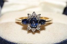 ad eBay - Vintage Circa 1980s 18k Gold Natural Diamond And Sapphire Decorated Ring - Buy Now, click the link (eBay) Classic Multi-stone Diamond Ring Collectible, Vintage 14k Stamped Sapphire Ring For Formal Occasions, Classic Multi-stone Sapphire Ring, Classic 14k Gold Multi-stone Cluster Ring, Vintage Sapphire Cluster Ring For Formal Occasions, Classic Multi-stone Sapphire Ring For Formal Occasions, Vintage Multi-stone Cluster Ring For Formal Occasions, Elegant Multi-stone Cluster Ring Collectible, Classic Multi-stone Cluster Ring For Formal Events