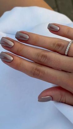 Short Summer Nails, Dipped Nails, Elegant Nails, Funky Nails, Fancy Nails, Chic Nails, Chrome Nails, Gorgeous Nails