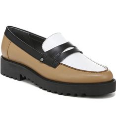 Franco Sarto Cassandra Platform Penny Loafer - Wide Width Available (Women) | Nordstromrack Classic Synthetic Platform Loafers For Office, Classic White Platform Loafers For Fall, White Platform Loafers For Formal Fall Occasions, White Platform Loafers For Office Fall Season, White Platform Loafers For Fall Formal Events, White Formal Platform Loafers For Fall, White Platform Loafers For Fall Workwear, White Business Loafers For Fall, Women's Loafers