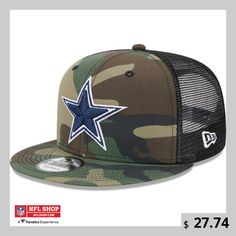 You've been a die-hard Dallas Cowboys fan for longer than you can remember. Highlight that unyielding devotion each time you put on this  Main 9FIFTY cap from New Era. Featuring stunning Dallas Cowboys graphics embroidered on the crown, this hat is built with a trucker construction and includes a snapback closure to ensure a perfect fit. Dallas Cowboys Hats, Dallas Cowboys Fans, New Era Hats, Nfl Dallas Cowboys, Grey Panels, Salute To Service, Digital Camo, Die Hard, Adjustable Hat