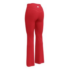 Get the ultimate figure-flattering look with these hottie Red Flare Leggings featuring the Extremely Stoked Epic Wave logo! The high-rise waist and butt-lifting design offer a flattering fit, while the flared leg bottoms add both fashion and comfort. Ideal for hitting the gym, rocking a yoga class, or taking a sunset stroll on the beach with your favorite Extremely Stoked bikini top! • 74% recycled polyester, 26% elastane • Soft and stretchy premium quality fabric with a mild compression feel • Red Compressive Elastane Leggings, High Rise Fitted Moisture-wicking Pants, Moisture-wicking Fitted High-rise Pants, Moisture-wicking High Rise Fitted Pants, Red Fitted Elastane Activewear, Red Elastane Sports Tights, Red Elastane Tights For Yoga, Red Elastane Yoga Tights, Fitted Moisture-wicking Red Leggings