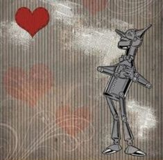 an image of a robot with a heart in the background and text that says, i love you