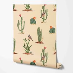 Wild West Wallpaper Desert Cactus Pattern Removable Peel and Stick Wallpaper by Wild West Pre-pasted Non-pasted Materials - Etsy Wild West Wallpaper, Cactus Pattern, Desert Cactus, Stick Wallpaper, Wild West, Peel And Stick Wallpaper, Nevada, Cactus, Nursery