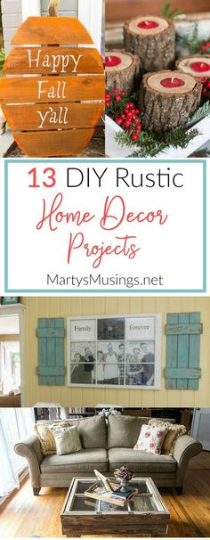 diy rustic home decor projects that are easy to make